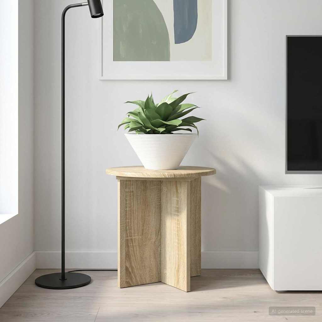 vidaXL Soporte de plantas 2 uds. Roble Sonoma 40 x 40 x 40 cm