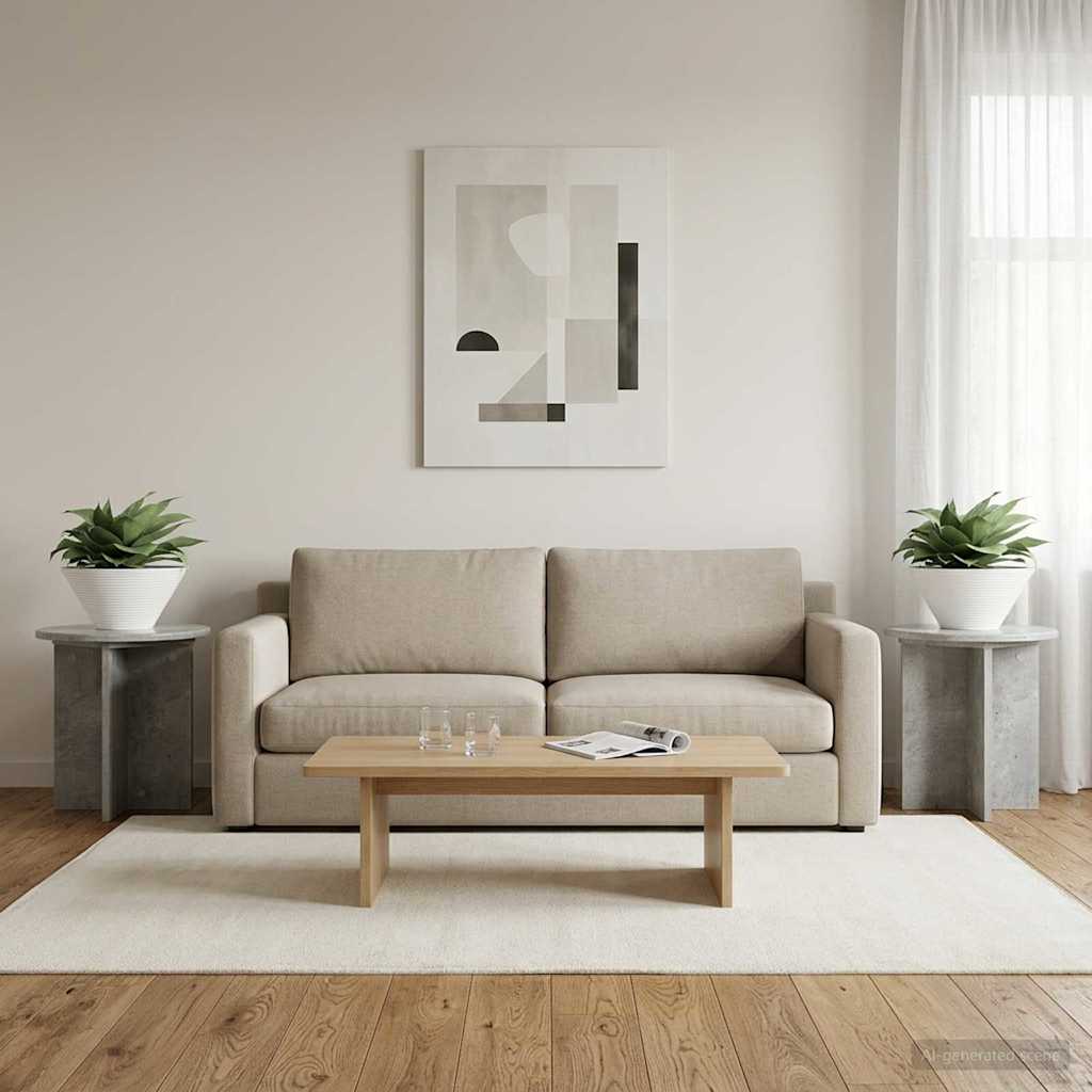vidaXL Soporte de plantas 2 uds. Gris Hormigón 40 x 40 x 40 cm