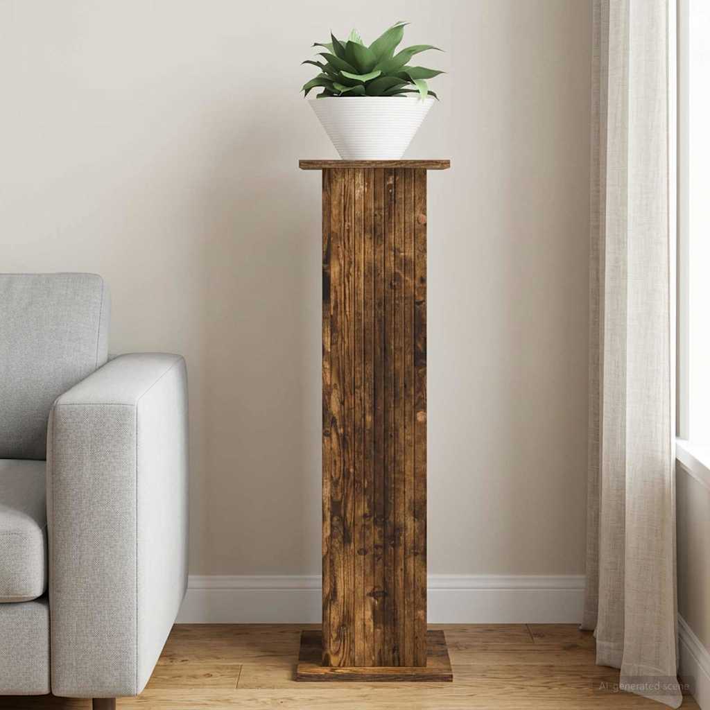 vidaXL Soporte de plantas Roble Ahumado 30,5 x 30 x 100,5 cm