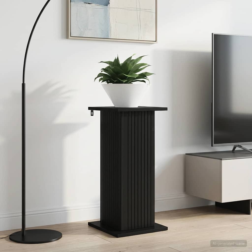 vidaXL Soporte de plantas Negro 30,5 x 30 x 60,5 cm