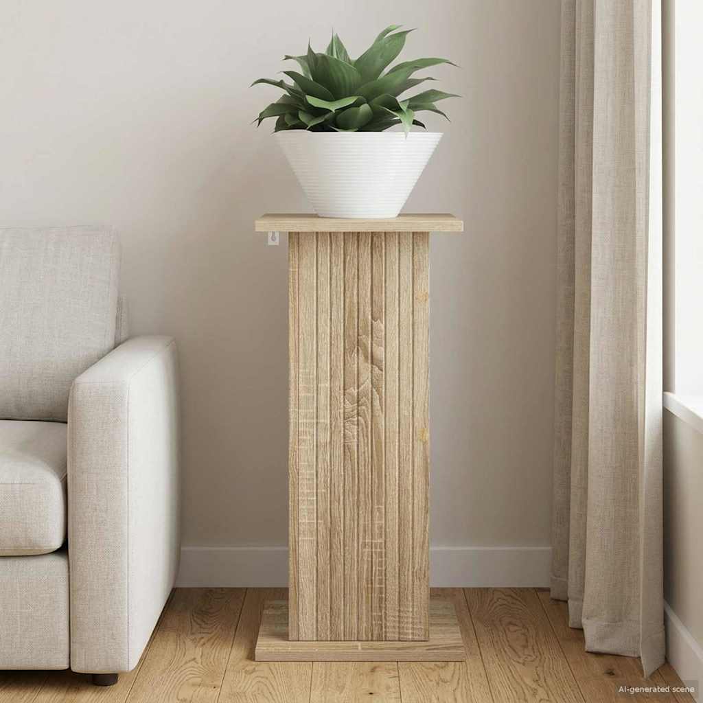 vidaXL Soporte de plantas Roble Sonoma 30,5 x 30 x 60,5 cm