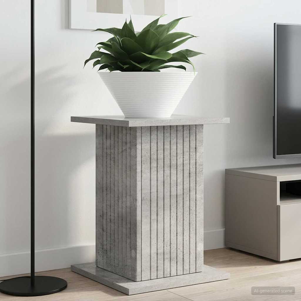 vidaXL Soporte de plantas 2 uds. Gris Hormigón 30,5 x 30 x 43 cm