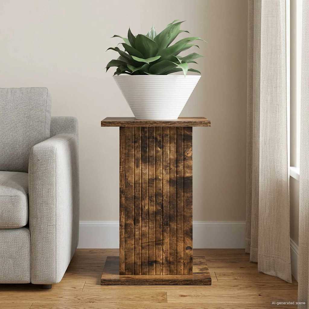 vidaXL Soporte de plantas Roble Ahumado 30,5 x 30 x 43 cm