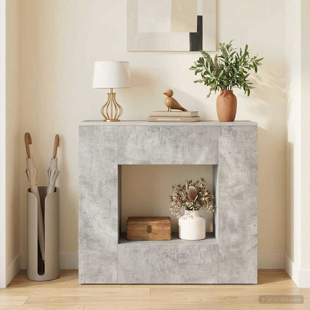 vidaXL Gris Concreto 82 x 29 x 74 cm