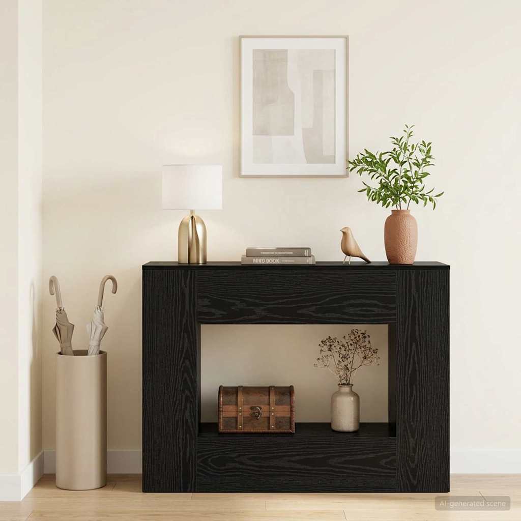 vidaXL Roble Negro 101 x 30 x 74 cm