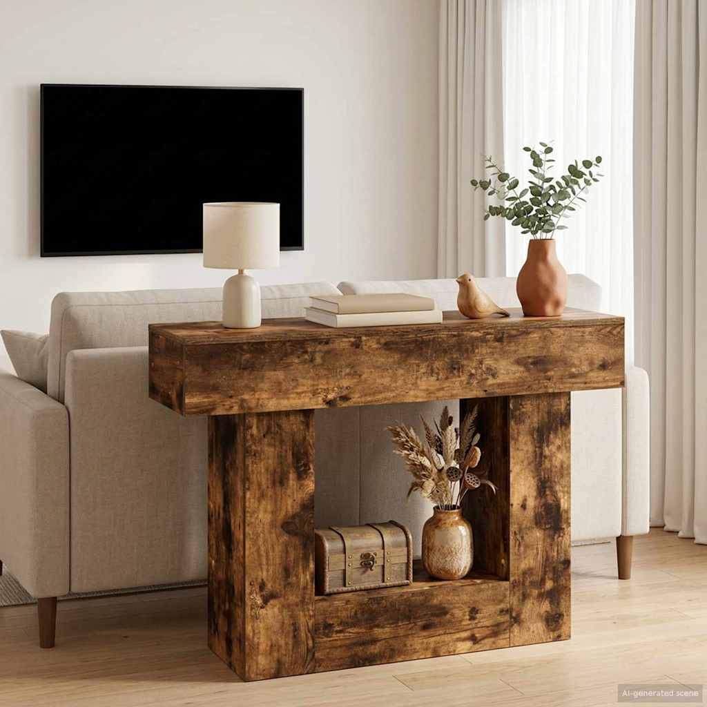 vidaXL Roble Ahumado 101 x 30 x 74 cm