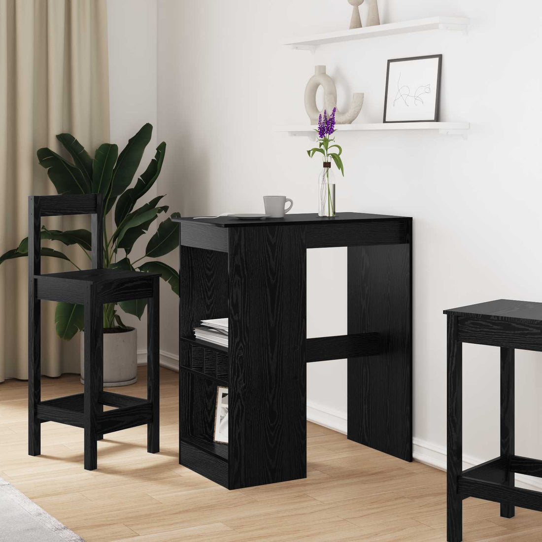 vidaXL Mesa de Bar 90 x 47.5 x 103.5 cm Madera de ingeniería