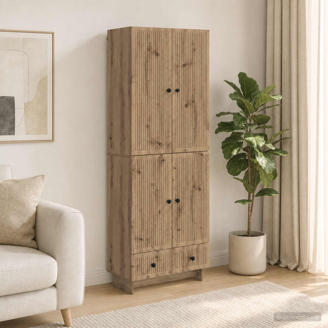 vidaXL Juego de armarios 2 uds. Roble artisan Madera de ingeniería