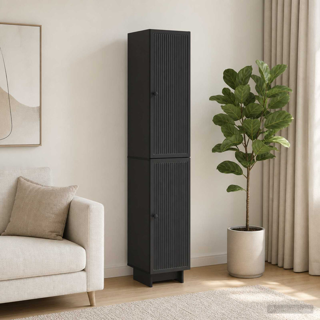 vidaXL Juego de armarios 2 uds. Negro Madera de ingeniería