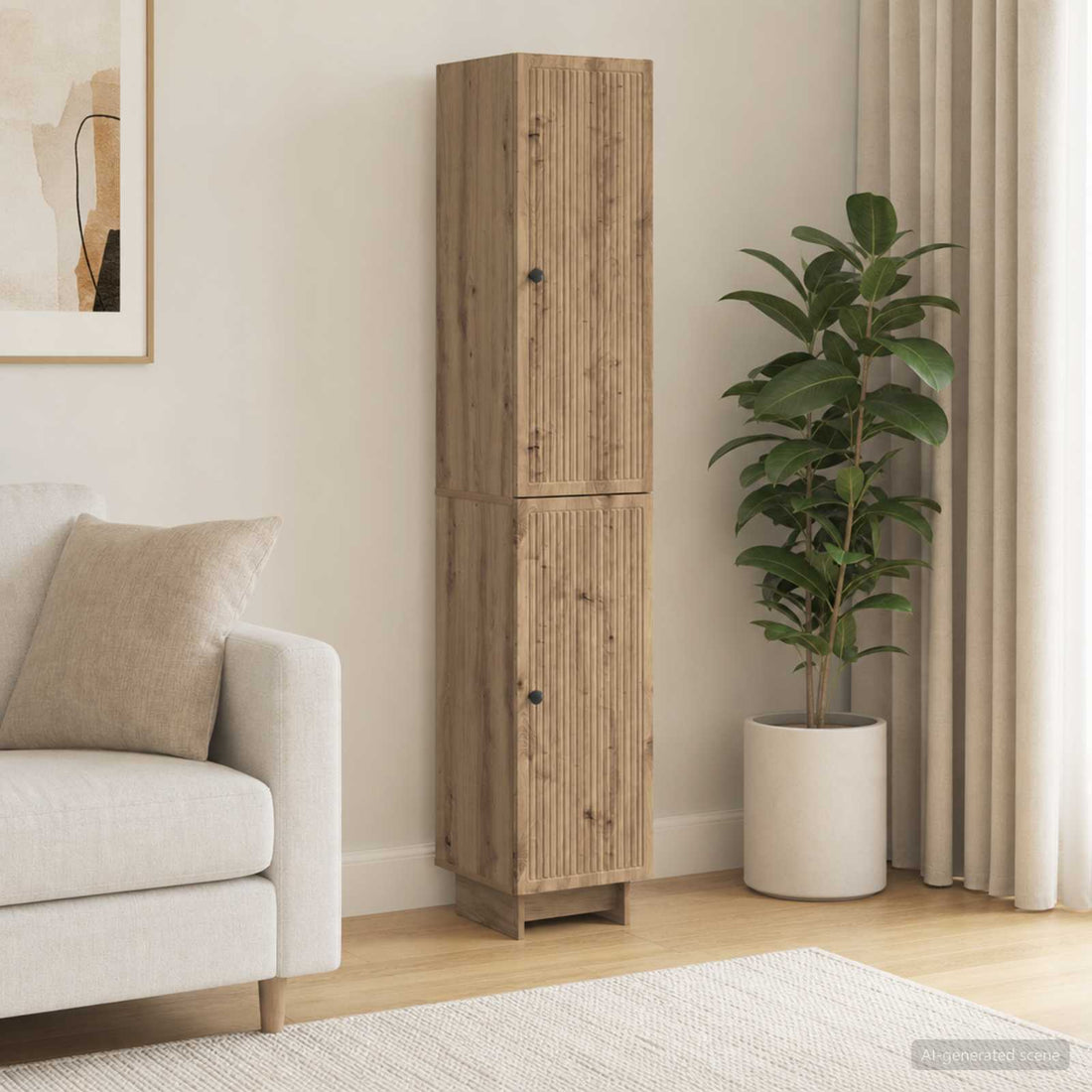 vidaXL Juego de armarios 2 uds. Roble artisan Madera de ingeniería