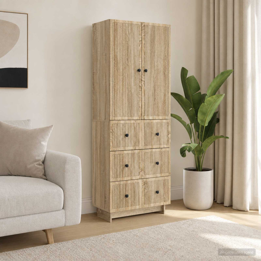 vidaXL Juego de armarios 2 uds. Madera de ingeniería