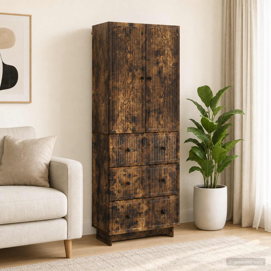 vidaXL Juego de armarios 2 uds. Madera de ingeniería
