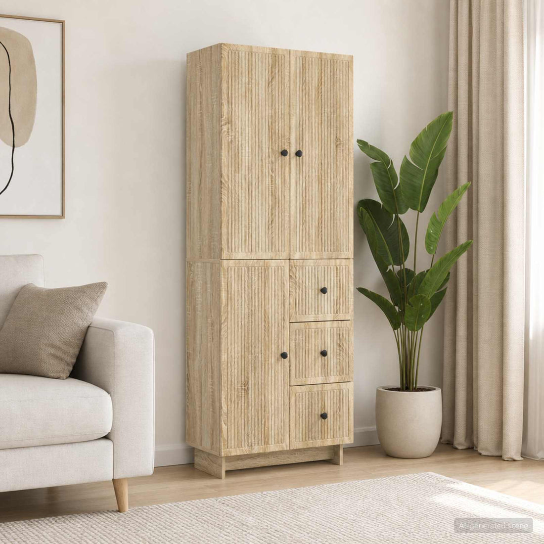vidaXL Juego de armarios 2 uds. Madera de ingeniería