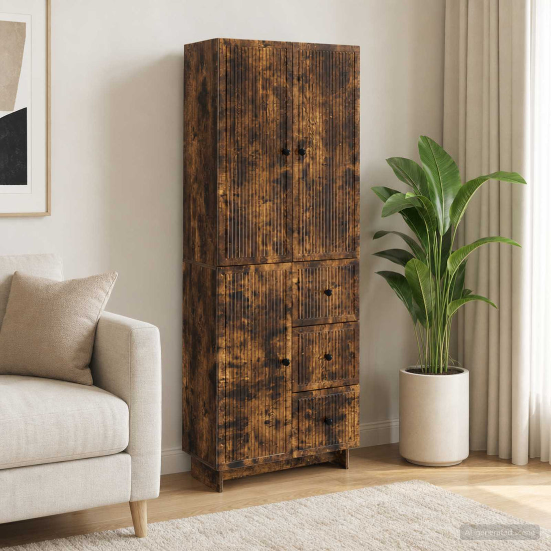 vidaXL Juego de armarios 2 uds. Madera de ingeniería