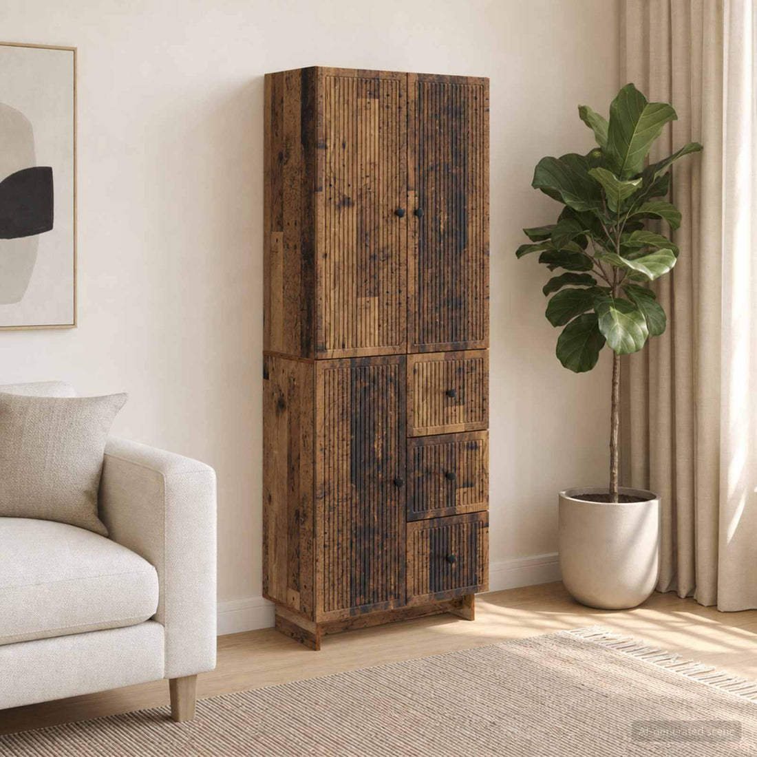 vidaXL Juego de armarios 2 uds. Madera de ingeniería