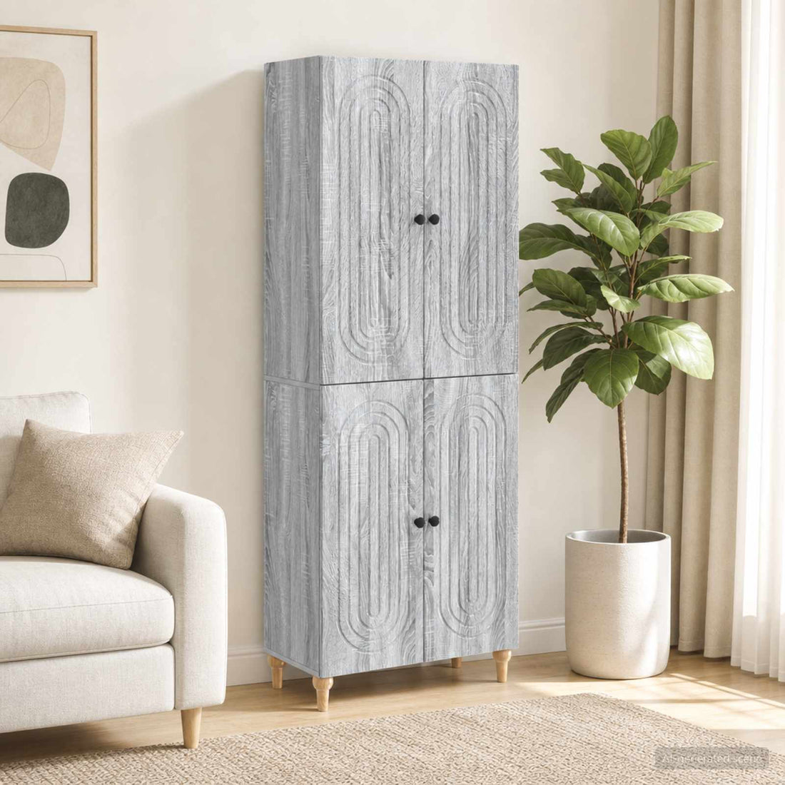 vidaXL Juego de armarios 2 uds. Madera de ingeniería