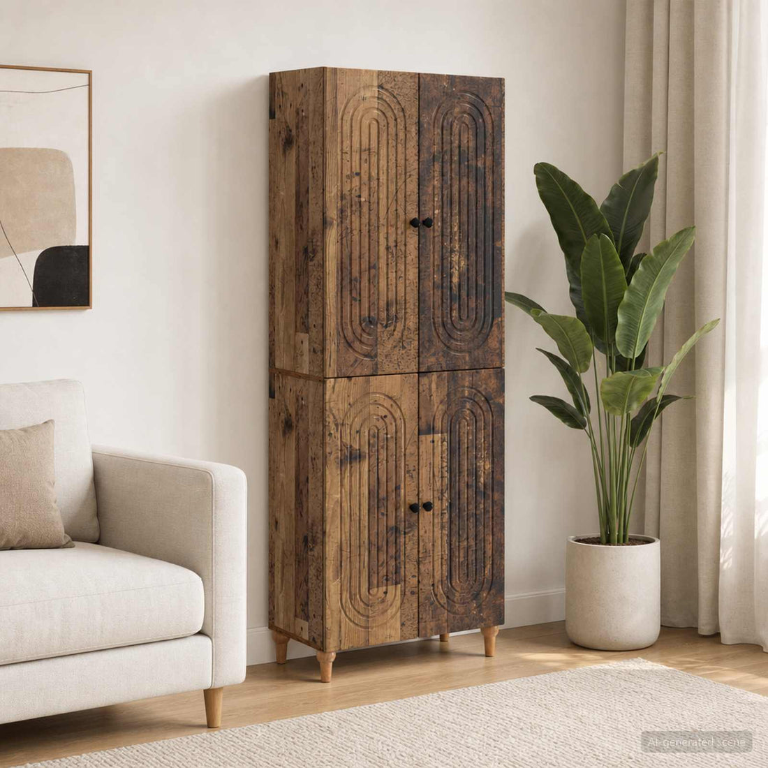 vidaXL Juego de armarios 2 uds. Madera de ingeniería
