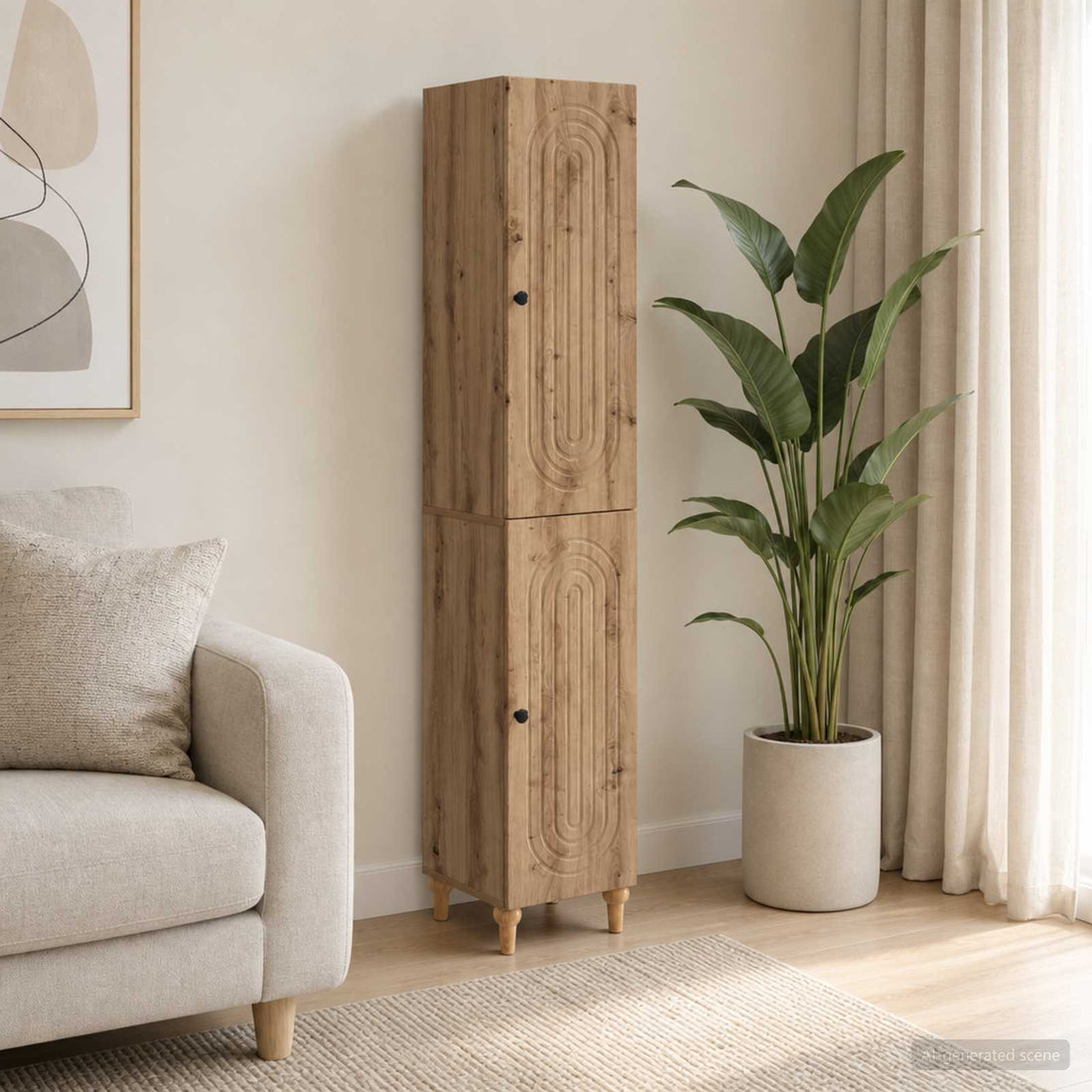 vidaXL Juego de armarios 2 uds. Roble artisan Madera de ingeniería