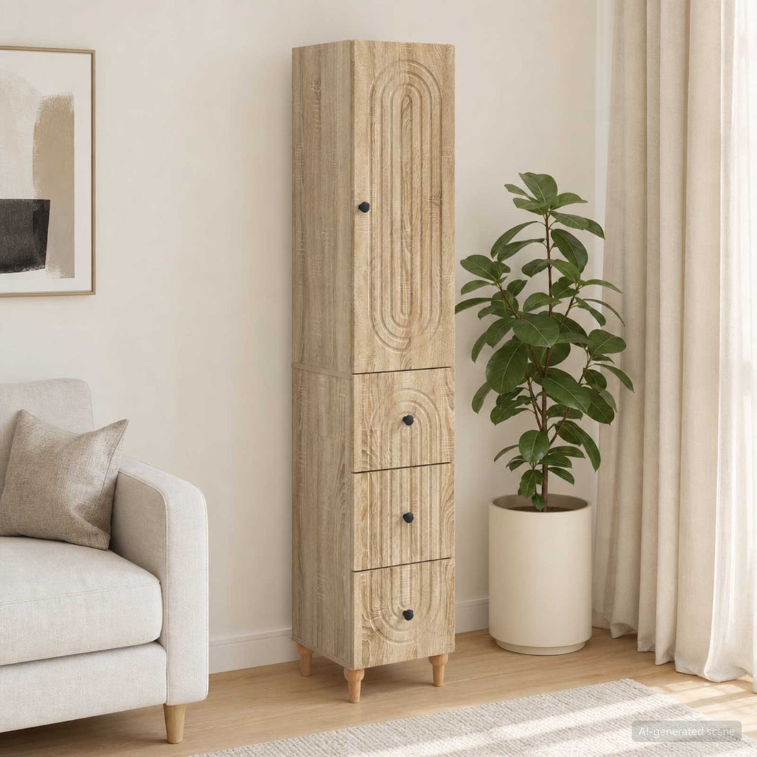 vidaXL Juego de armarios 2 uds. Madera de ingeniería
