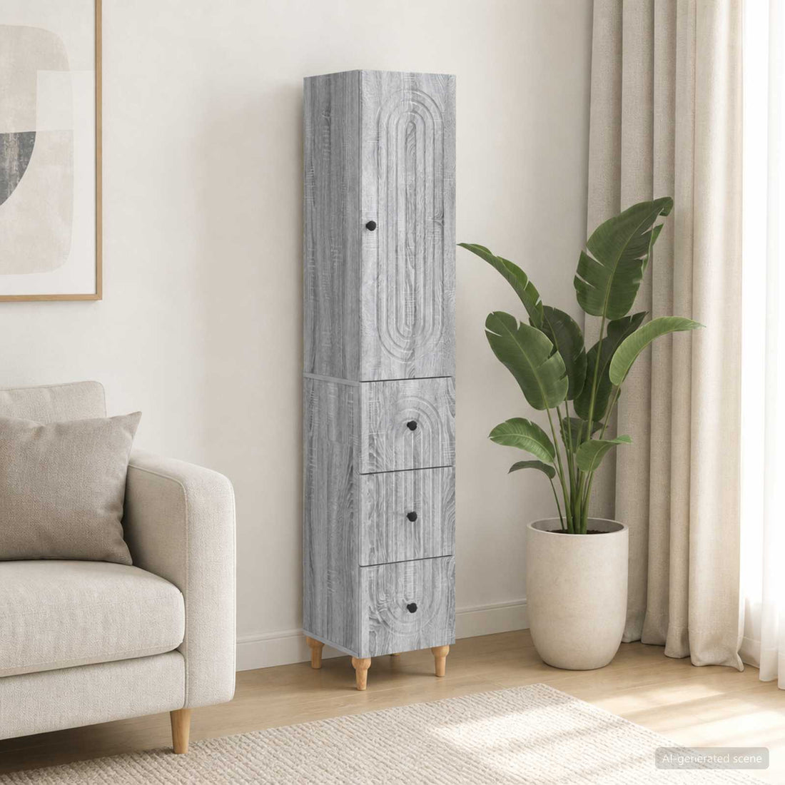 vidaXL Juego de armarios 2 uds. Madera de ingeniería