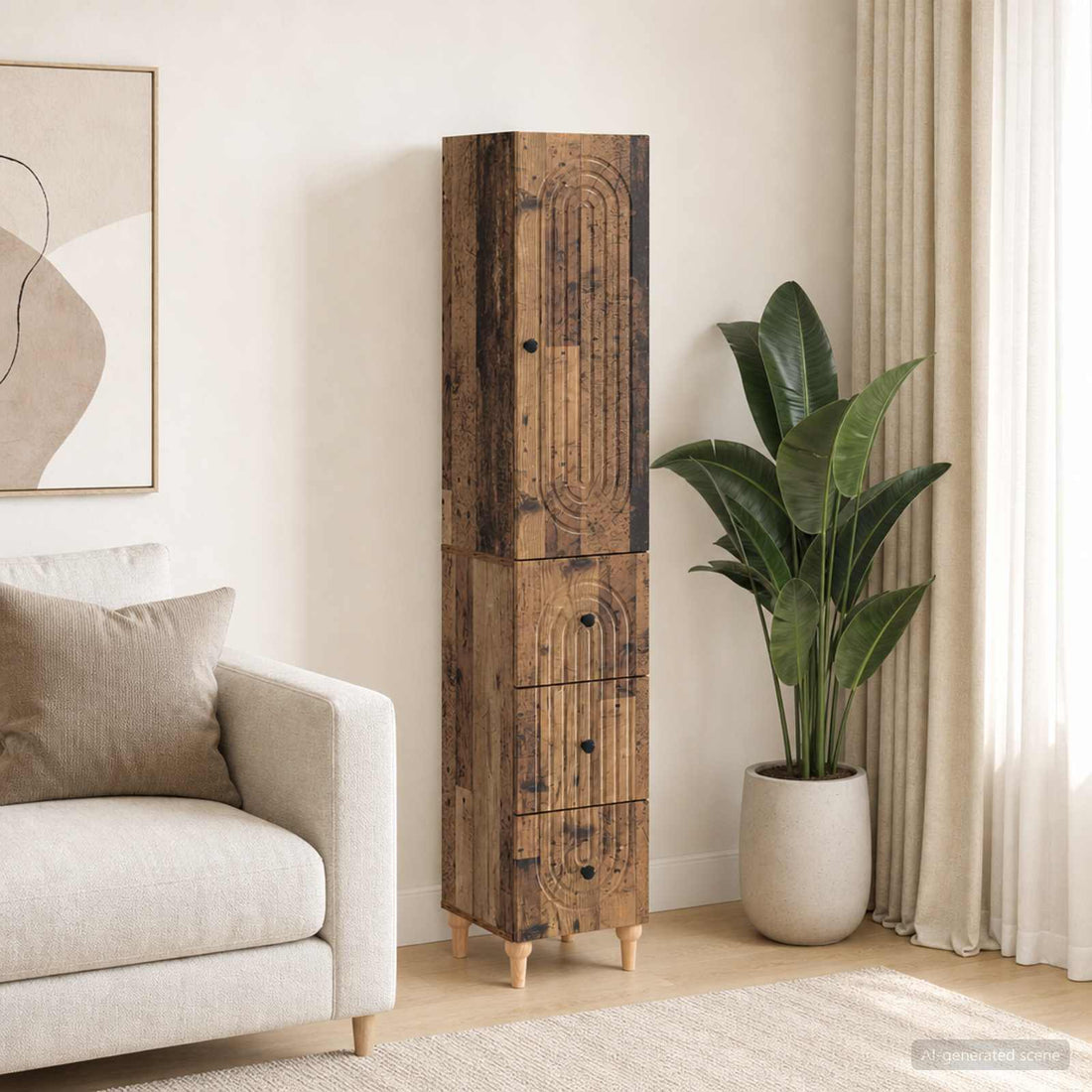 vidaXL Juego de armarios 2 uds. Madera de ingeniería