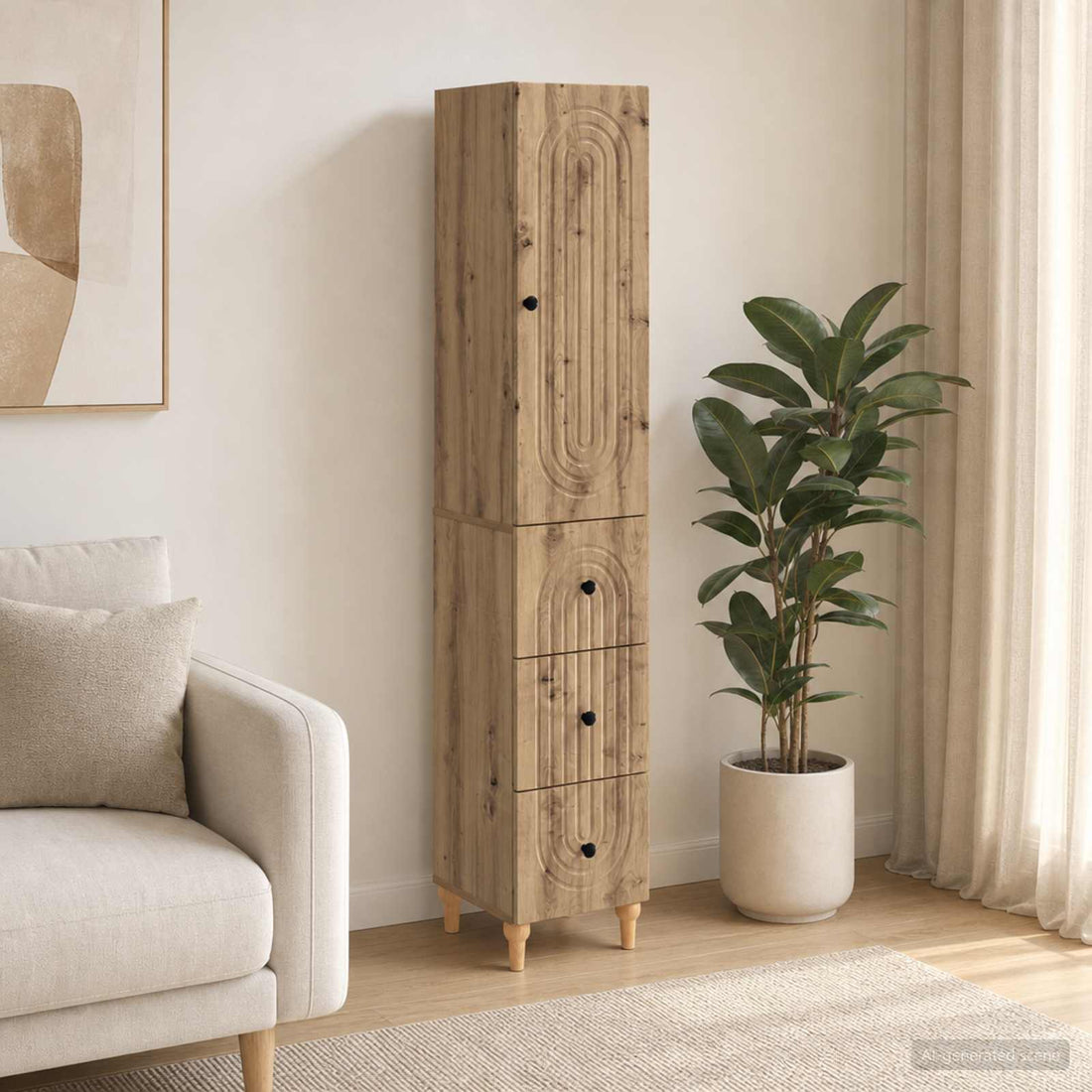 vidaXL Juego de armarios 2 uds. Roble artisan Madera de ingeniería