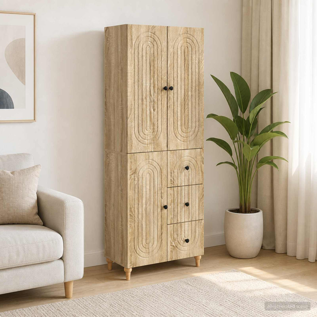 vidaXL Juego de armarios 2 uds. Madera de ingeniería