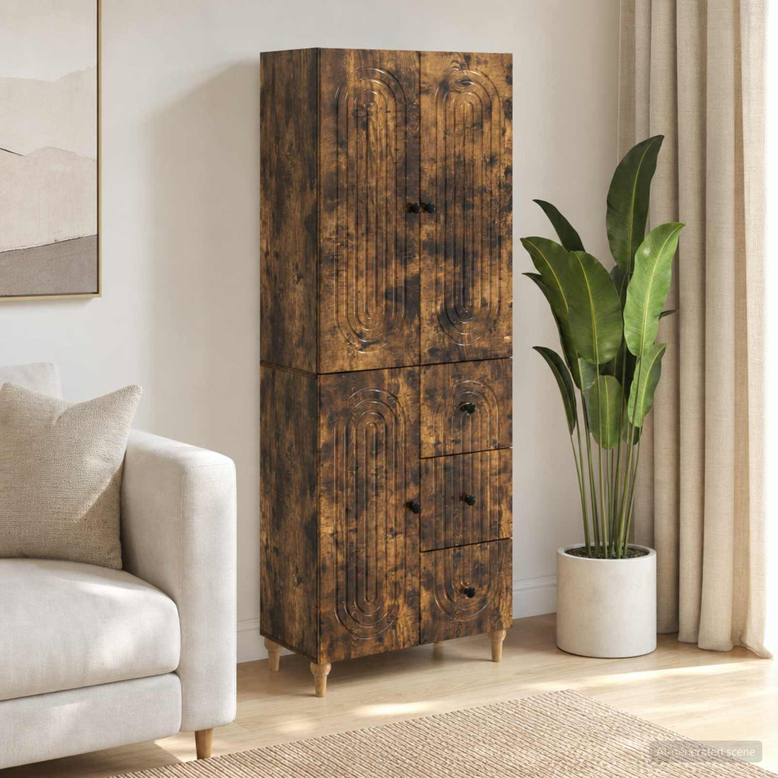 vidaXL Juego de armarios 2 uds. Madera de ingeniería