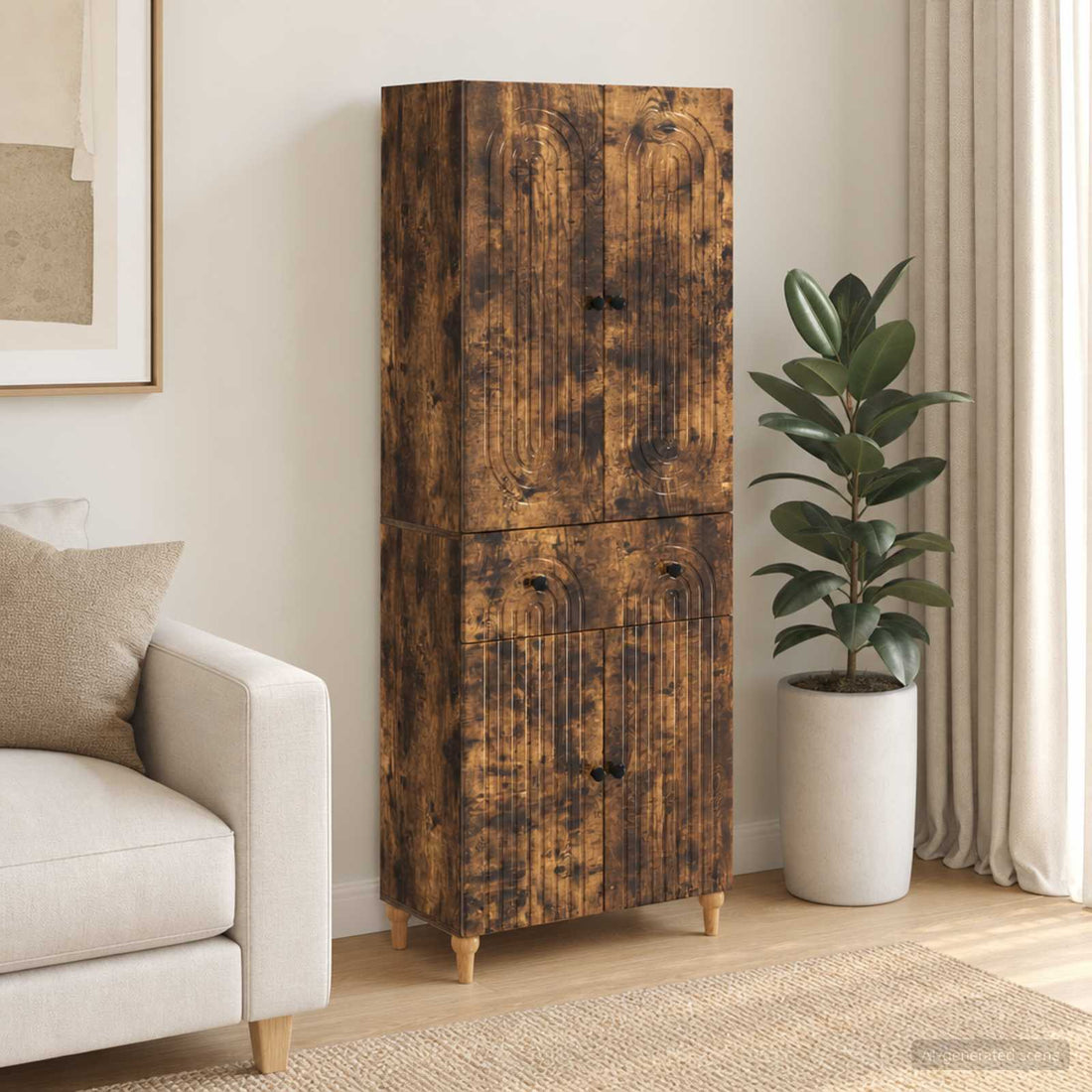 vidaXL Juego de armarios 2 uds. Madera de ingeniería