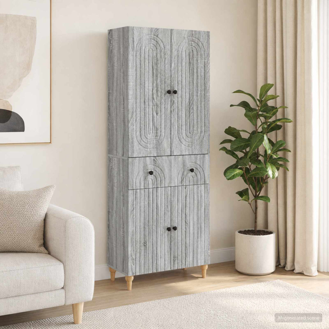 vidaXL Juego de armarios 2 uds. Madera de ingeniería