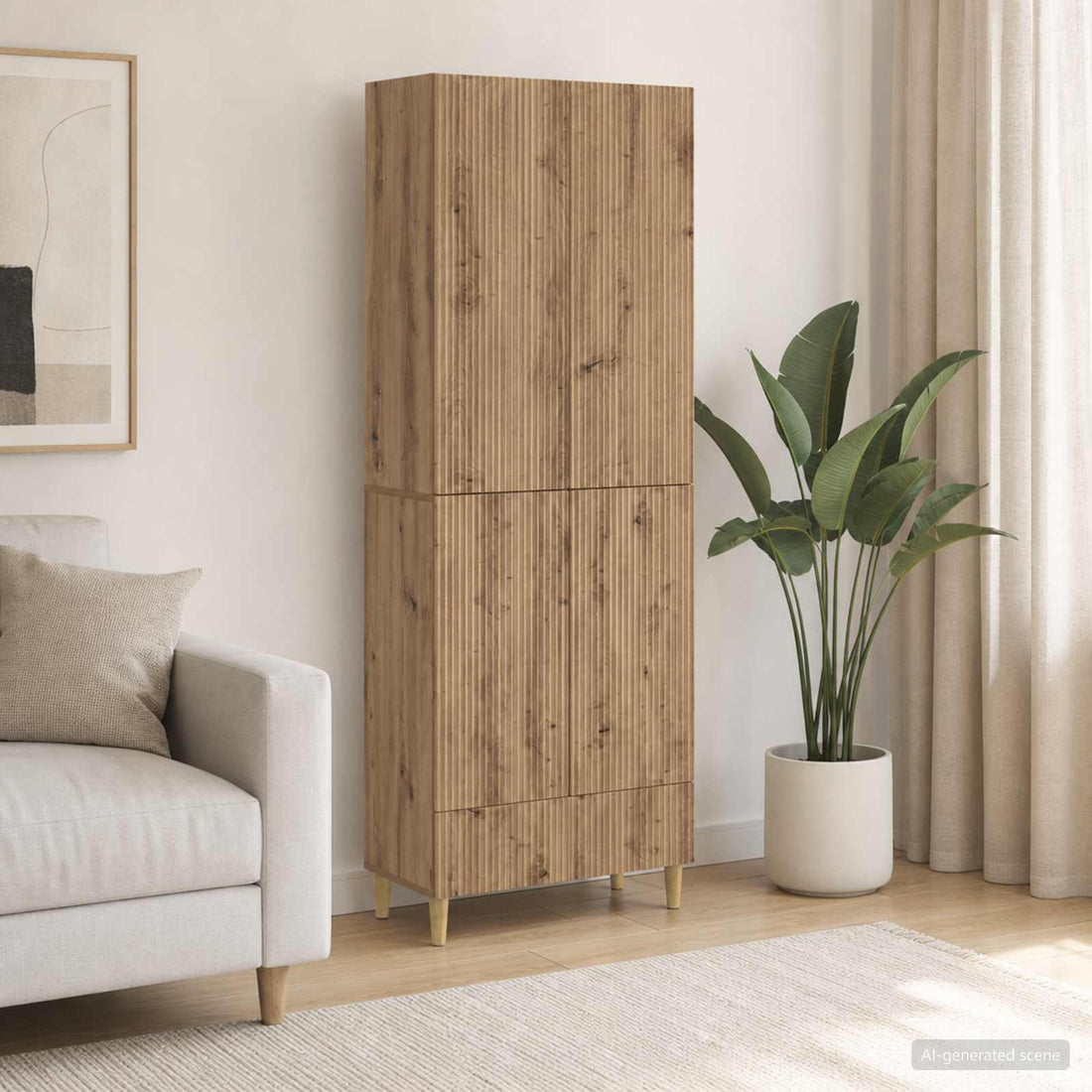 vidaXL Juego de armarios 2 uds. Roble artisan Madera de ingeniería