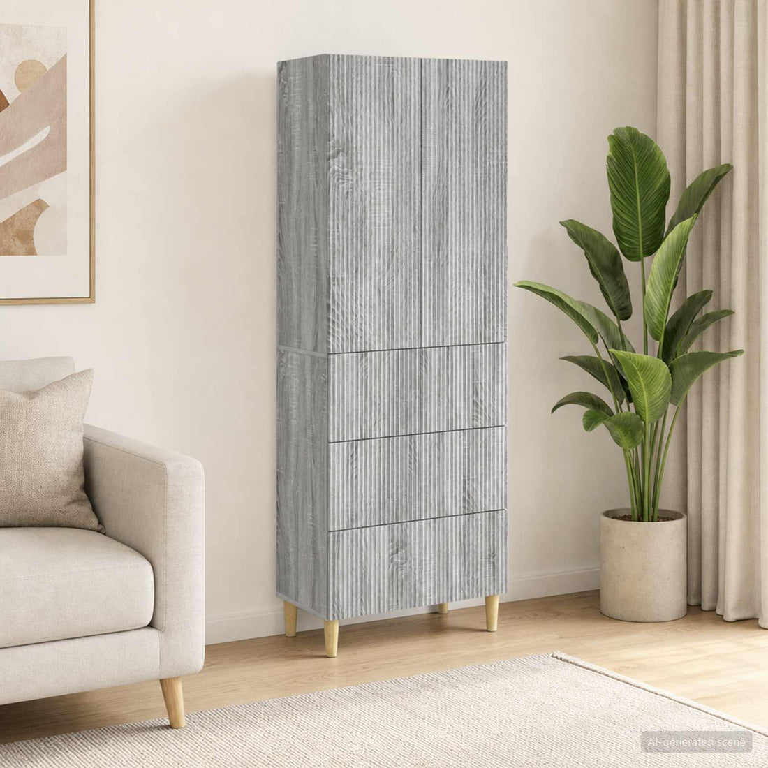 vidaXL Juego de armarios 2 uds. Madera de ingeniería