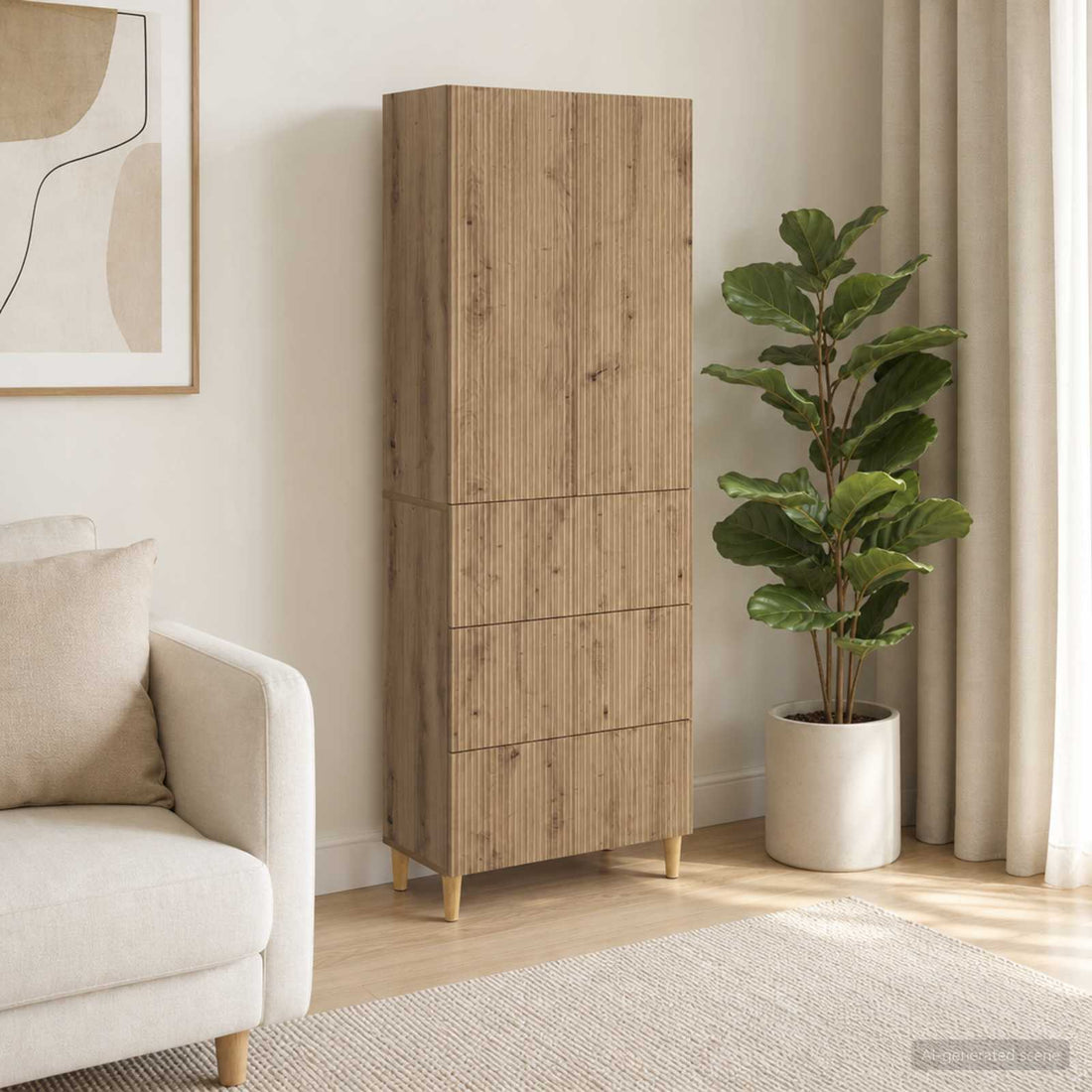 vidaXL Juego de armarios 2 uds. Roble artisan Madera de ingeniería
