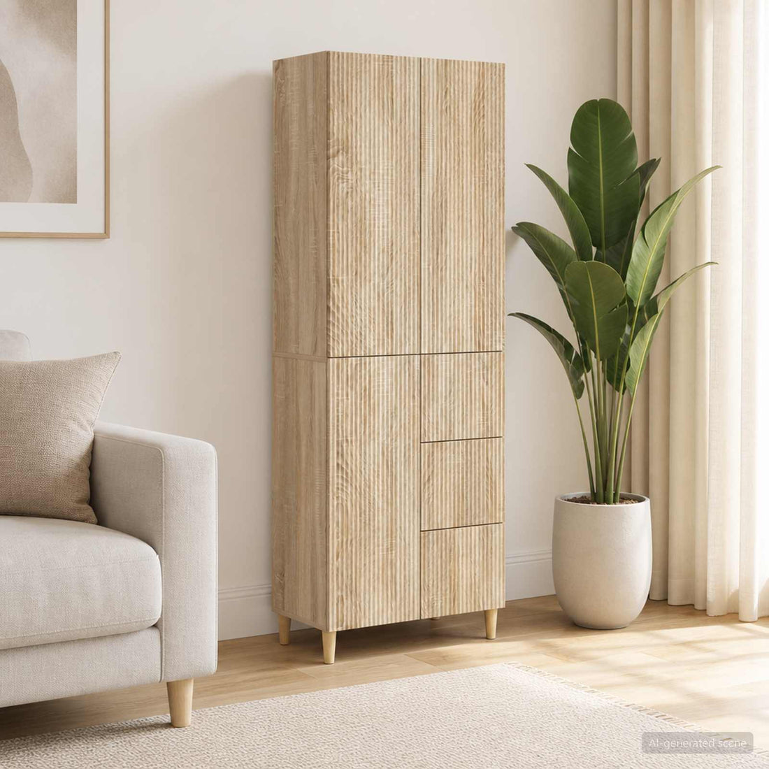 vidaXL Juego de armarios 2 uds. Madera de ingeniería