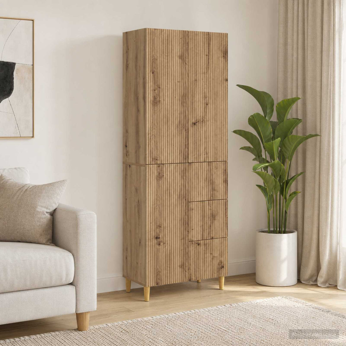 vidaXL Juego de armarios 2 uds. Roble artisan Madera de ingeniería