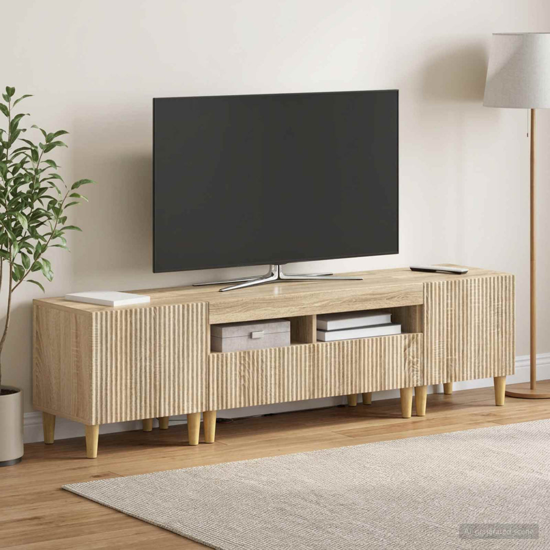vidaXL Conjunto de 3 Muebles para TV con LED ARNHEM 3 uds.