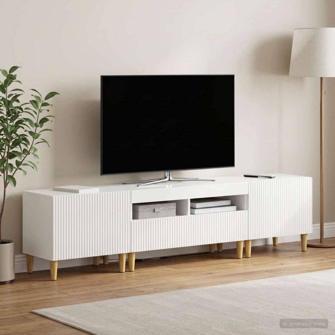 vidaXL Conjunto de 3 Muebles para TV con LED ARNHEM 3 uds.
