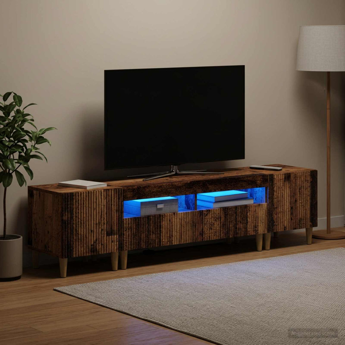vidaXL Conjunto de 3 Muebles para TV con LED ARNHEM 3 uds.