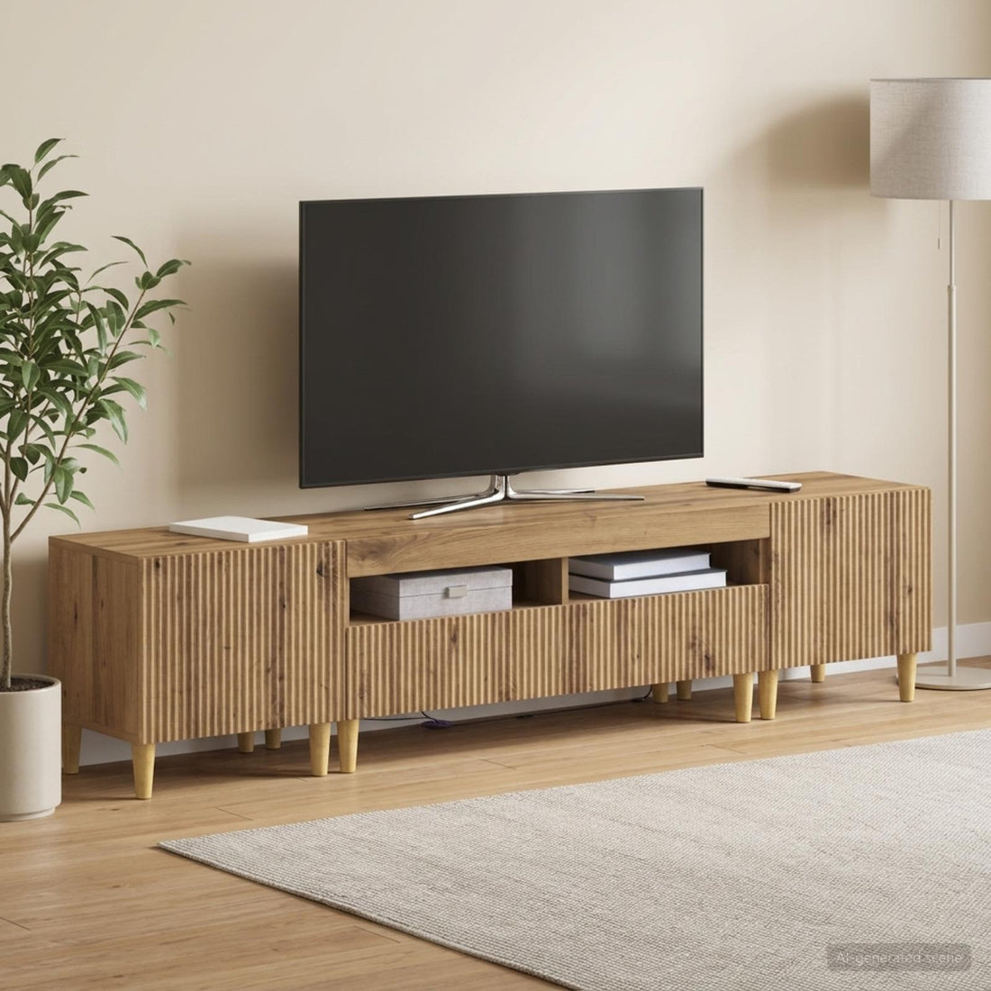 vidaXL Conjunto de 3 Muebles para TV con LED ARNHEM 3 uds.