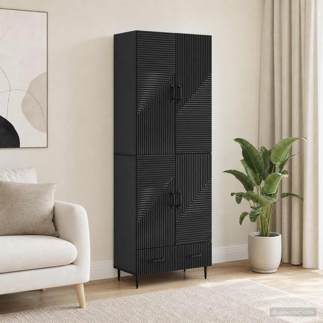 vidaXL Juego de armarios 2 uds. Madera de ingeniería