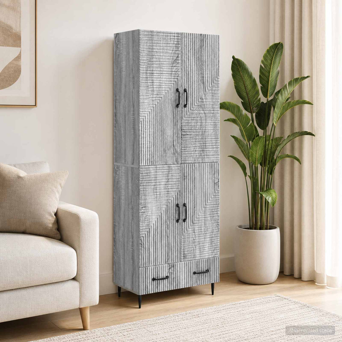 vidaXL Juego de armarios 2 uds. Madera de ingeniería
