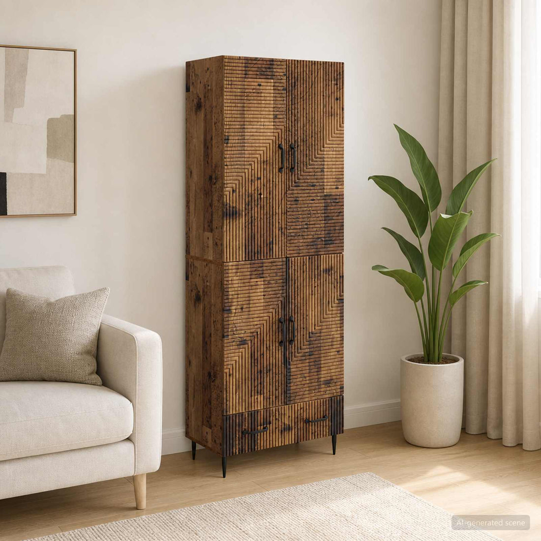 vidaXL Juego de armarios 2 uds. Madera de ingeniería