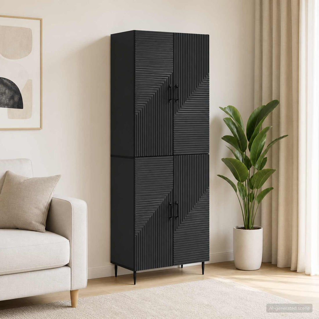vidaXL Juego de armarios 2 uds. Madera de ingeniería