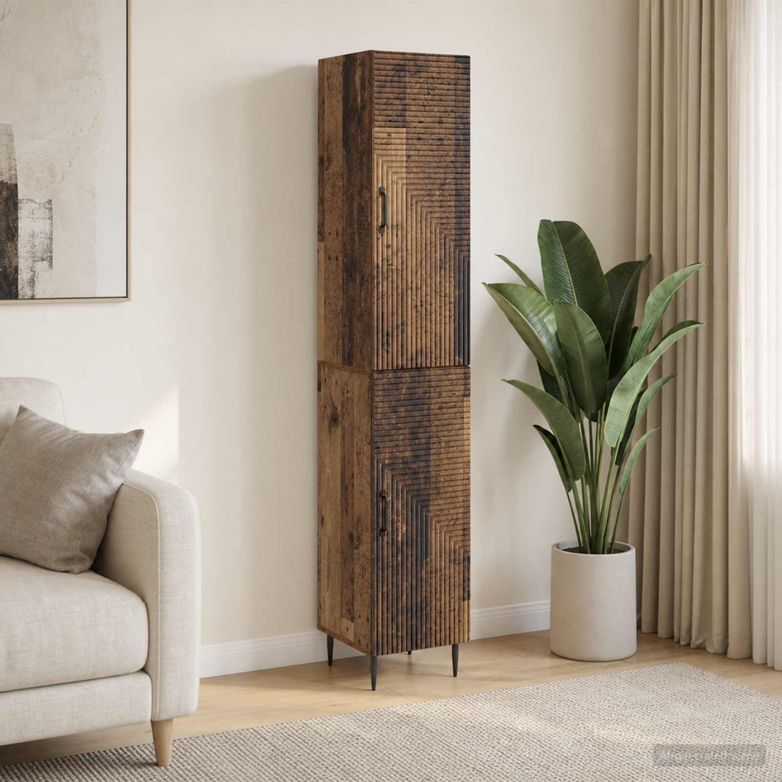 vidaXL Juego de armarios 2 uds. Madera envejecida Madera de ingeniería