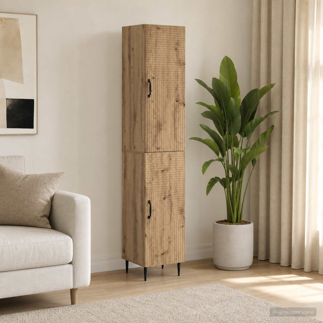 vidaXL Juego de armarios 2 uds. Roble artisan Madera de ingeniería