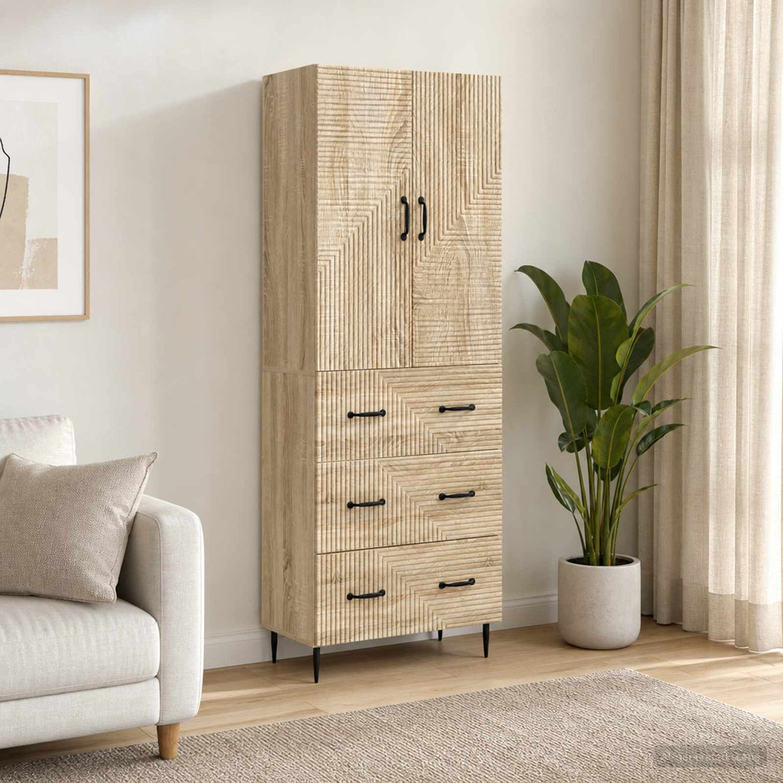 vidaXL Juego de armarios 2 uds. 66 x 34,5 x 90 cm Madera de ingeniería