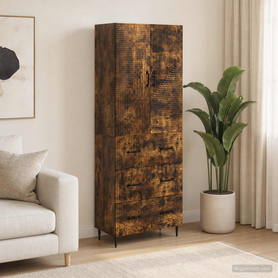 vidaXL Juego de armarios 2 uds. 66 x 34,5 x 90 cm Madera de ingeniería