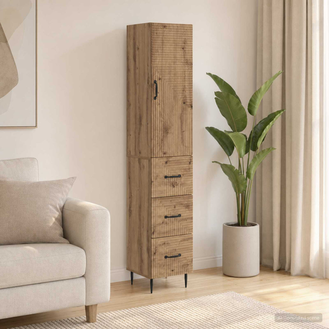 vidaXL Juego de armarios 2 uds. 33 x 34,5 x 90 cm Madera de ingeniería
