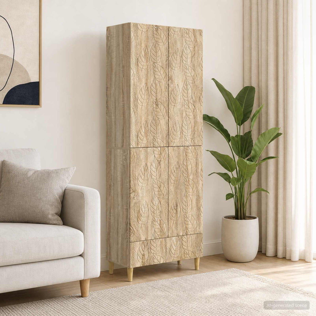 vidaXL Juego de armarios 2 uds. Roble Sonoma Madera de ingeniería