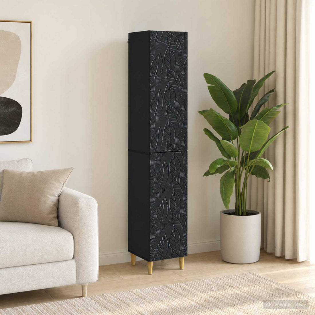 vidaXL Juego de armarios 2 uds. Negro Madera de ingeniería